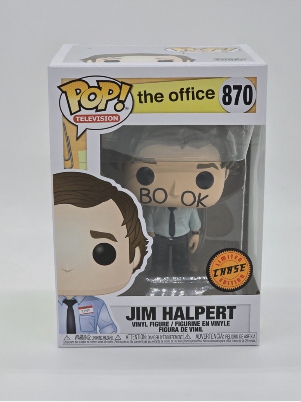 Funko Pop! The Office Jim Halpert #870 Rare Book Costume Chase Edition